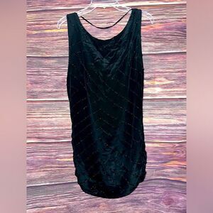 NWT Uma and Leopold Black Beaded Detail Dress. Size small.
